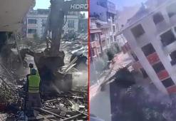 Küçükçekmece'de kentsel döşümdeki 7 katlı bina yıkım sırasında çöktü