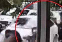 Ankara’da motosiklet ile otomobilin çarpıştığı kaza kamerada: 1 yaralı