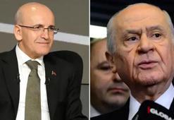 Bakan Şimşek'ten, Bahçeli’ye ziyaret