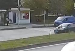 Bisikletli çocuğa otomobil çarptı; kaza kamerada