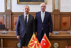 TBMM Başkanı Kurtulmuş, Kuzey Makedonya Meclis Başkanı Gaşi ile görüştü