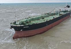 Sarıyer’de sürüklenen tanker havadan görüntülendi