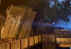 Zonguldak'ta istinat duvarı çöktü: 3 araç hasar gördü