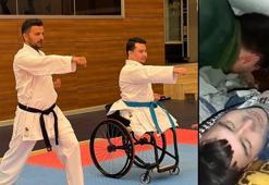 Depremde iki bacağını kaybetti, hastanede tanıştığı para karate ile hayata tutundu