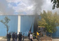Gaziantep’te pamuk fabrikasında yangın