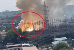 Diyarbakır'da ana trafo merkezindeki yangın ve patlamalar kamerada