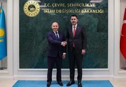 Bakan Kurum, Kazakistan Ekoloji ve Doğal Kaynaklar Bakanı Kuantyrov ile görüştü
