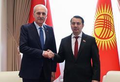 TBMM Başkanı Kurtulmuş, Kırgızistan Jogorku Keneş Başkanı Mamataliyev ile görüştü