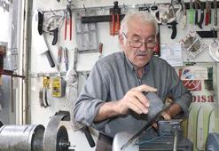 Baba mesleği bileyiciliği 60 yıldır sürdürüyor