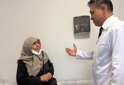 Karnından 30 santimlik tümör çıktı