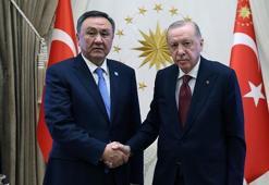 Cumhurbaşkanı Erdoğan, TDT Genel Sekreteri Ömüraliyev'i kabul etti