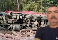 Çanakkale'de yol çöktü kamyon devrildi: 1 ölü, 1 yaralı