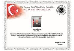 MSB: İstihbarat Albay Sayit Gökgöz askeri araç kazasında şehit oldu