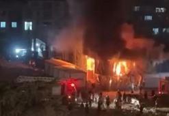 Hatay'da işçilerin kaldığı konteynerde yangın
