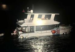 Su alıp batma tehlikesi geçiren teknedeki 2 kişi kurtarıldı