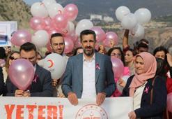 Deriner Barajı'nda 'meme kanserinde erken tanı' mesajı