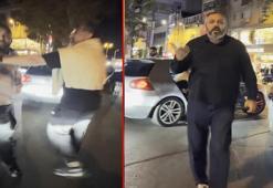 Kağıthane’de Bulgaristan plakalı araçtan inen 2 kişiden motosikletliye tehdit: Seni buraya gömerim