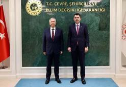 Bakan Kurum, Ankara Büyükşehir Belediye Başkanı Mansur Yavaş’ı kabul etti