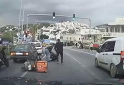 Bodrum’da trafikte kuryeye saldıran 2 kişiye 360 bin lira ceza