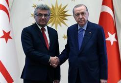 Cumhurbaşkanı Erdoğan, KKTC Cumhurbaşkanı Erhürman ile görüştü