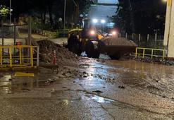 Rize'de sağanak taşkına neden oldu