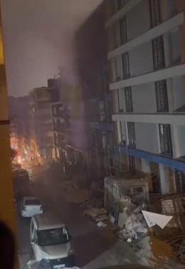 Bahçelievlerde inşaatta çıkan yangında bir kişinin cesedi bulundu