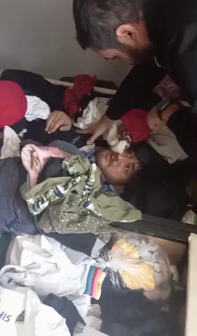 Bazanın altında yakalandı; başım dönüyordu, burada yatıyordum dedi