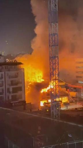 Hatay’da iş yeri yangını