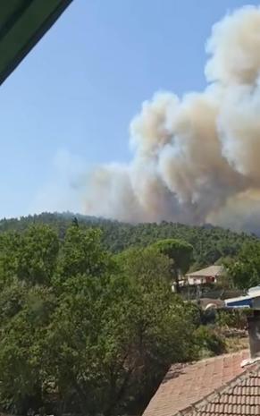 Çanakkalede orman yangını kontrol altında