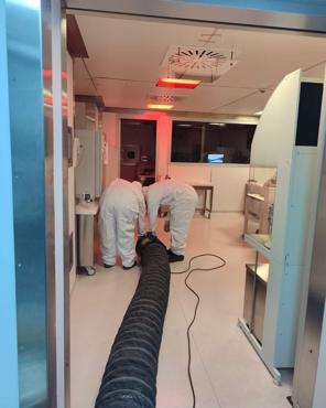 Hastanede karbon filtre patladı, sızan gazı AFAD tahliye etti