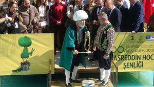 Konyadaki şenlikte Nasreddin Hoca temsili olarak uyandırıldı