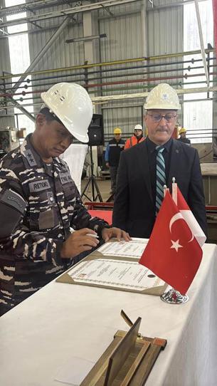 ‘Hızlı Füze Hücümbotu’ için ilk sac kesim töreni