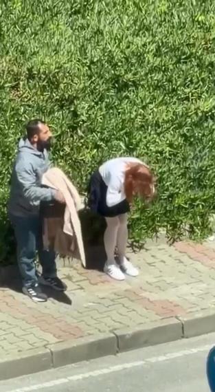 Maltepe’de tartıştığı kadını sokak ortasında yumruklayarak darbetti