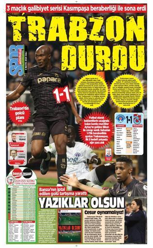 Trabzonspor, Kasımpaşa deplasmanında frene bastı