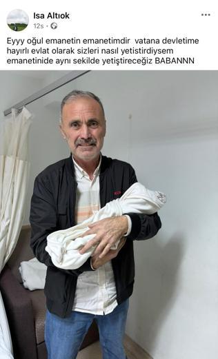 Düşen uçakta şehit olan astsubay Altıok’un bebeği dünyaya geldi