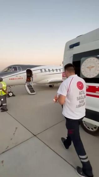 Siirt’te 8 günlük bebek, ambulans uçakla Ankaraya sevk edildi