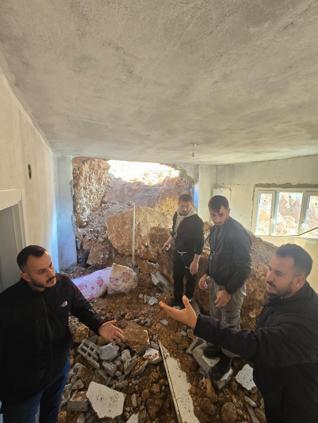 Şırnak’ta heyelanda 3 ev kullanılamaz hale geldi