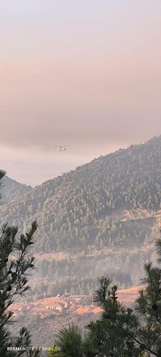 Hataydaki orman yangını ikinci gününde; havadan müdahale başladı