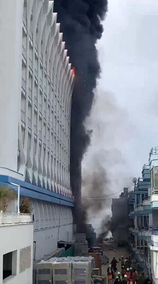 Antalyada 5 yıldızlı otelde yangın