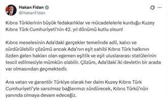 Bakan Fidan: Adada çözüm iki devletin bir arada var olmasından geçmektedir