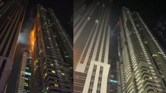 Dubai’de 67 katlı gökdelende yangın çıktı
