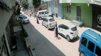 Öğretmene yardım ederken kullandığı otomobili duvara vurdu