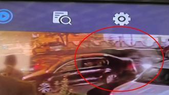Otomobiliyle park halindeki araca çarptıktan sonra kaçtı; o anlar kamerada