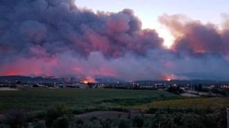 Tekirdağ'da orman yangınına müdahale sürüyor; bir mahalle daha boşaltıldı