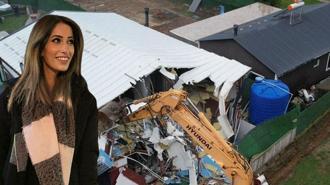 Çatalca'da Sinem'in bıçaklanarak öldürüldüğü villa yıkıldı