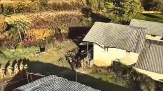 Bağ evinde saklanan firari hükümlüye jandarmanın operasyonu dron kamerasında