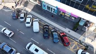 Beykoz'da dron destekli trafik denetimi