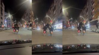 Elektrikli bisikletlerle tehlikeli yolculuk