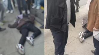 Cevizlibağ'da baygınlık geçirerek düşen 14 yaşındaki kıza metrobüs çarptı; kaza kamerada