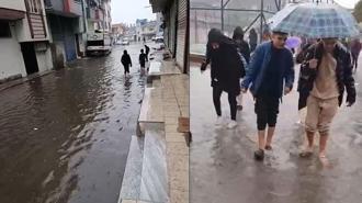 Adana’da sağanak nedeniyle yollar göle döndü